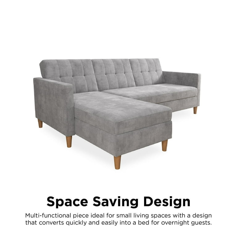 Dhp hartford storage sectional futon with chaise deals