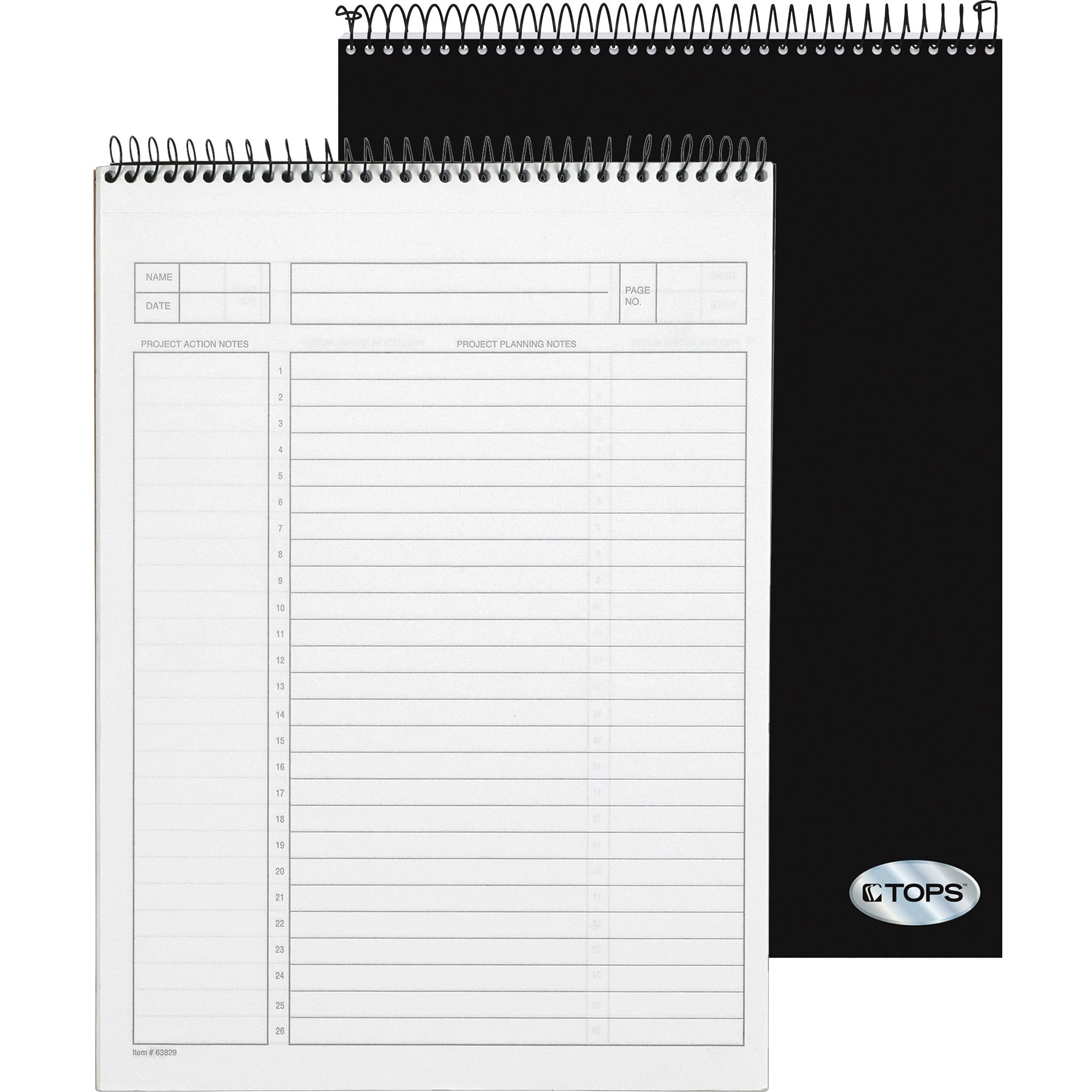 TOPS, TOP63829, Wirebound Planning Pad, 50 / Pad