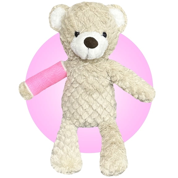 Broken Arm/Leg Gift for Kids - Choose Your Cast Location - 14" Teddy Bear Plush With Custom Cast - Get Well Gift for Broken Bone