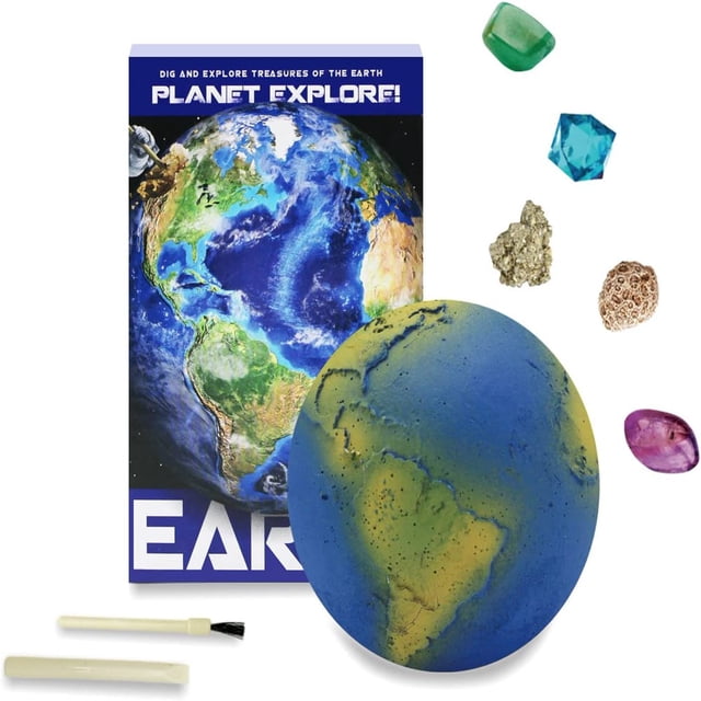 Science Educational Toys for Kids Gemstone Dig Kit Solar System Eight Planet Explore Gems Dig Kit(8in1)