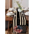thumbnail image 2 of Black Red 4th of July Table Runner Independence Day Stars Tablerunners 13 x 36 Inch, Table Decorations Tabletop Scarf for Summer Gathering Holiday Farmhouse Kitchen Dining Decor, 2 of 6