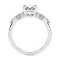 thumbnail image 2 of IGI Certified 3 Carat Cushion Shape Lab Grown Diamond Engagement Ring | 14K White Gold | Josephine Four Prong Side Stone Diamond Ring | FG-VS1-VS2 Quality Friendly Diamonds, 2 of 6