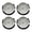 Arab Silver, variant on 4Pieces 55mm Diameter Quartzs Clock Head Inserts with Arabic or Roman Numerals for Clock Repair Part Replacement