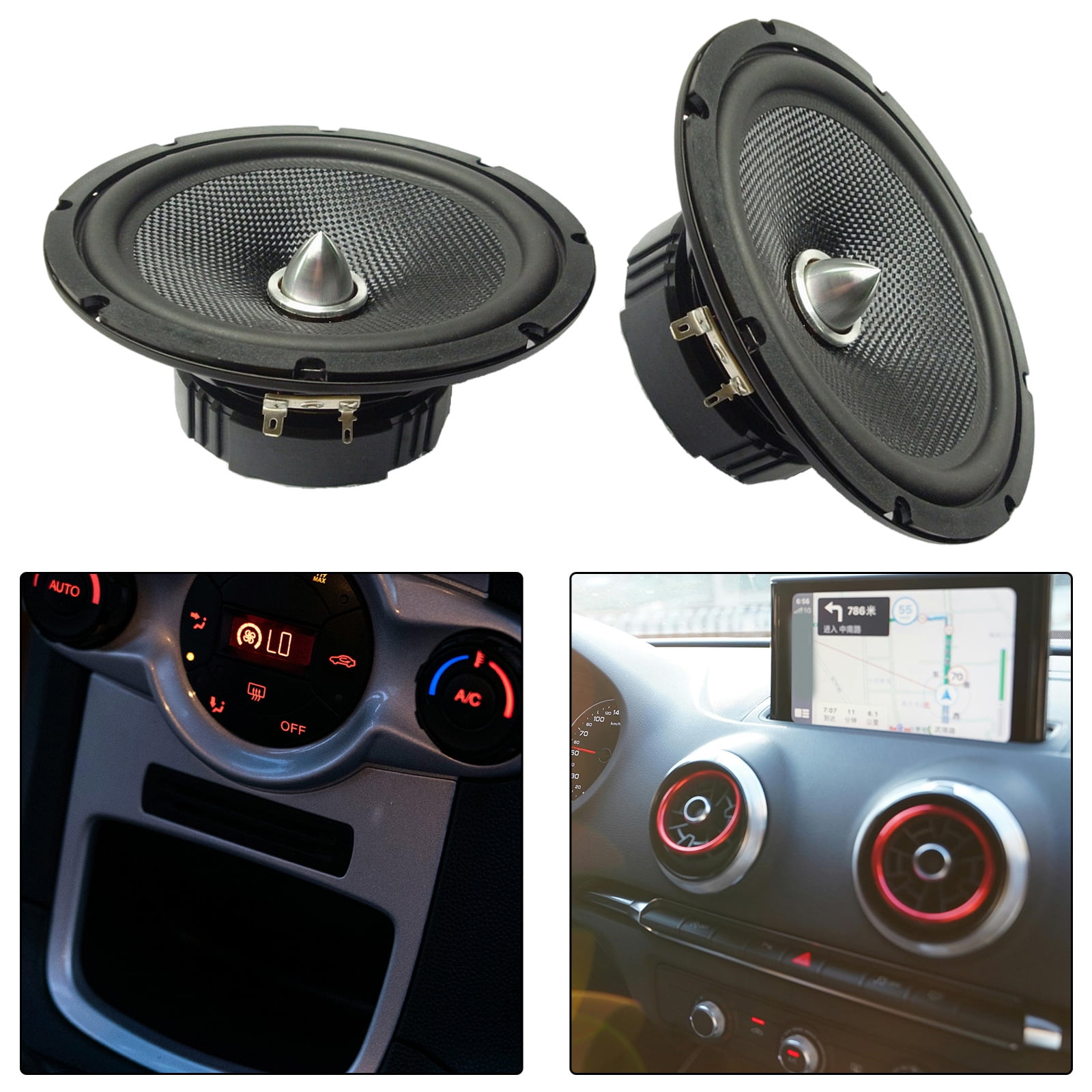 6.5inch Midrange Bass Home Theater 4Ohm Sound Glass Fiber Woofer Loudspeaker Home Theater Bookshelves
