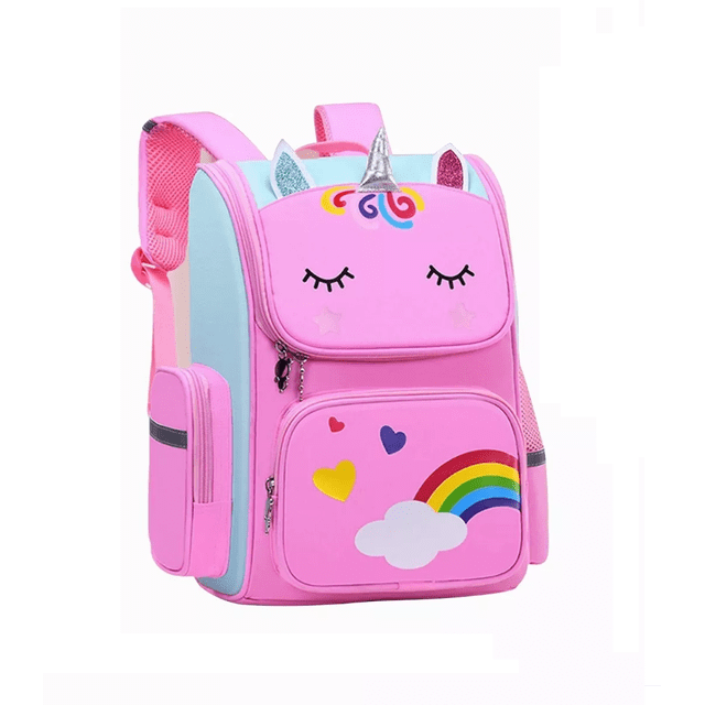 Mochila Para Niñas Escolar Modelo Unicornio Rosa
