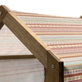thumbnail image 4 of Tribal Pet House, Striped Vintage Pattern with Geometric Floral Shapes Print, Outdoor & Indoor Portable Dog Kennel with Pillow and Cover, 5 Sizes, Marigold Red and Tan, by Ambesonne, 4 of 4