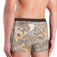 thumbnail image 4 of KLL World Map With Animals Men's Cotton Boxer Briefs Underwear-Medium, 4 of 7