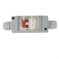 thumbnail image 3 of Yazoeia Solar PV Circuit Breaker, IP65 Waterproof Distribution Box DC Disconnect Switch MCB 2P DC 500V 32A Solar PV Miniature Isolator Switch (without Cable) CJC912-192511, 3 of 9