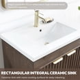 thumbnail image 6 of Palos 30" Single Bath Vanity in Spruce Antique Brown with White Ceramic Basin, 6 of 15