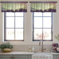 thumbnail image 3 of LALILO Kitchen Curtain Valance Mountain And Cross Vintage Rod Pocket Window Curtain 52"x 18" Set of 2, 3 of 5