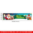 thumbnail image 5 of 1 PC, 2D Flat/ flat art decorative banner decoration, Christmas Happy anime character design pattern, 78.8x17.7 inches (200x45cm), universal daily wall decoration, elegant daily front door decoration, 5 of 5