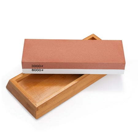 

3000/8000 Grit Premium Whetstone Cut Sharpening Stone Set Professional Cutter Sharpener with Non Slip Base Home Kitchen Cutter Sharpener