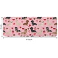 thumbnail image 7 of Pink Cute Dachshund Dog and Love Heart Kitchen Rug Mat,Kitchen Runner Rugs Non Skid Washable,Decorative Kitchen Floor Mats for Kitchen,Sink,Laundry,17"x47.2", 7 of 7