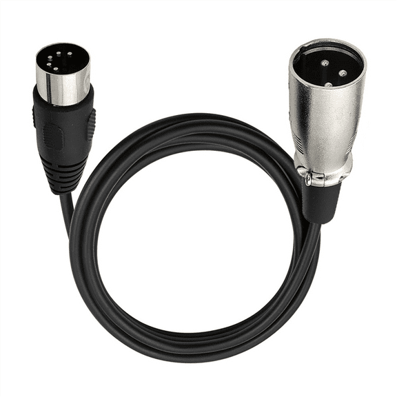 DIN 5 Pin to XLR 3 Pin Audio Cable for Match Music Instruments or Cables with MIDI or XLR DIN 5P Male to XLR Male