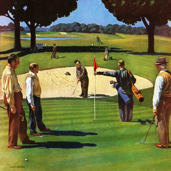 Marmont Hill Sand Trap by John Falter Painting Print on Canvas