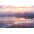 thumbnail image 2 of Zilbalodis, Eriks 18x13 White Modern Wood Framed Museum Art Print Titled - Pink Morning, 2 of 4