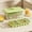 Green#2, variant on Double Layer Ice Maker Tray with One-Key Release Button | 56-Cube Capacity | 2L Homemade Molds for Refrigerator | Includes Ice Shovel | Green Beige