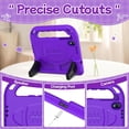 thumbnail image 5 of BMOUO Kids Case for Onn 8.1 Inch Core Tablet 2026 Model, Lightweight Foldable Kickstand Shockproof Handle Design Case for Onn 8.1 2026, Purple, 5 of 8