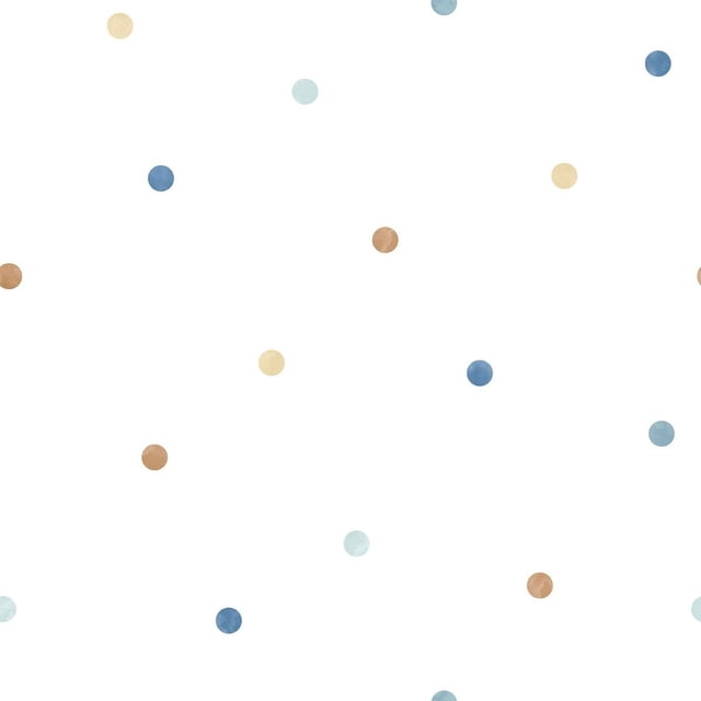 Galerie - Papel Pintado de Pared Tiny Tots 2 Diseño de Puntos (Azul, Beige)