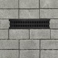 thumbnail image 4 of BERTDOMD High Polymer Drainage Trench .44x4.91 Inch Channel Drain With Resin Plastic Grate Black For Driveways Patios And Garages, 4 of 5