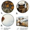 thumbnail image 3 of Designart "Cow In The pasture IV" Animals Metal Wall Decor, 3 of 5
