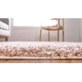 thumbnail image 4 of Unique Loom 3153396 2 ft. 7 in. x 20 ft. Davos Shag Runner Rug, Dusty Rose, 4 of 4