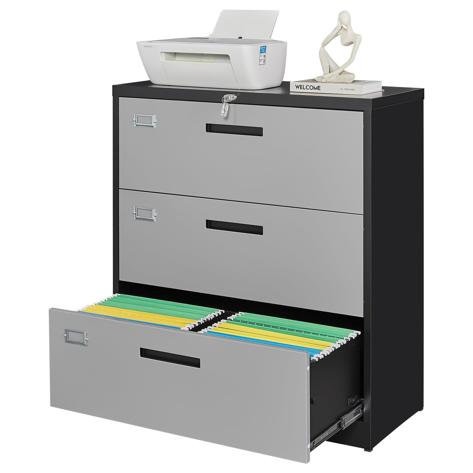 STANI Lateral File with Lock, Locking Office Filing