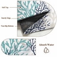 thumbnail image 6 of 2'x6' Rug Runners for Hallways Kitchen, Teal Blue Grey Coral Coastal Non Slip Entryway Beside Floor Carpet Runner, Summer Beach Seaside Nautical Washable Laundry Room Bedroom Throw Rugs Mat, 6 of 8