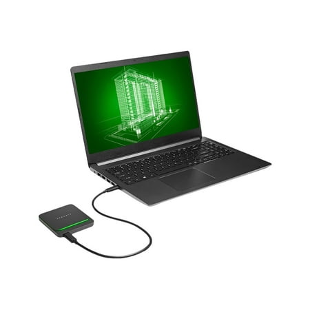 Seagate - Barracuda Fast 2TB External USB 3.0 Portable Solid State Drive - Black