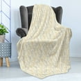 thumbnail image 4 of Cheetah Soft Flannel Fleece Throw Blanket, Hand-Drawn Like Style Wild Predator Forest Animal Cheetah on Cream Background, Cozy Plush for Indoor and Outdoor Use, 50" x 60", Multicolor, by Ambesonne, 4 of 5