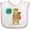 White and Pink, variant on Inktastic Hiker Backpacking I Love Hiking Boys or Girls Baby Bib