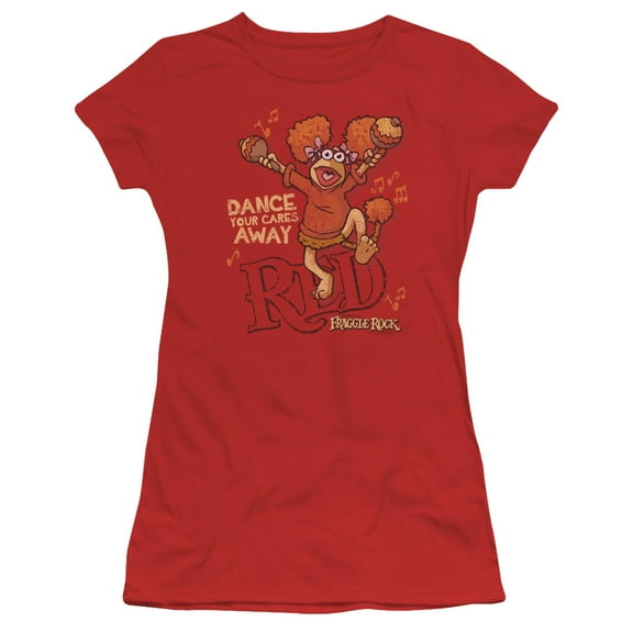 Fraggle Rock Dance S/S Junior Women's T-Shirt Sheer Red