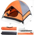 thumbnail image 6 of Cat Camping Tent, Cat Tent Bed, Pet Tent for Indoor Cat and Small Dog, Mini Tent (Orange, 21 x 21 x 14 Inches), 6 of 7