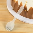 thumbnail image 4 of Harlier Tionc100 Pcs Disposable Plastic Sporks, Individually Wrapped Disposable Sporks 4.4'' x 1.1'' 2 in 1 Fork and Spoon Set Serving Utensils for Dessert Restaurant Party Supply, 4 of 7