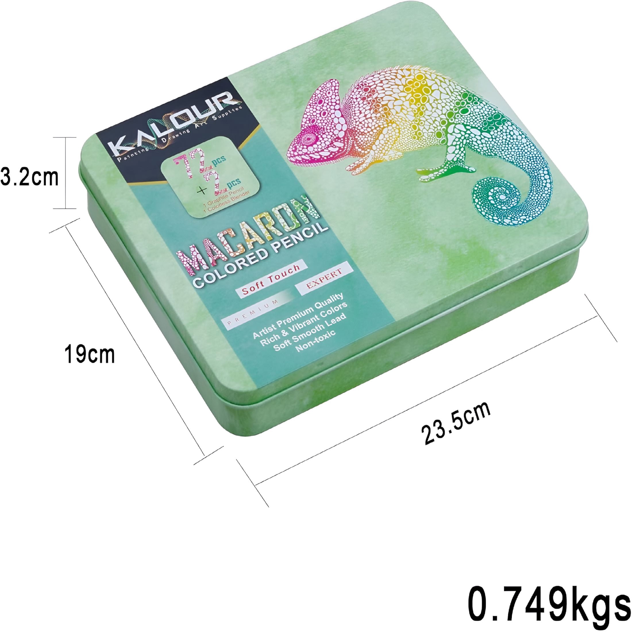 CCOCC 72+2 Count Macaron Pastel Colored Pencils for Adult Coloring Books,Artists Soft Core,Ideal for Drawing Blending Shading,Coloring Pencils Set Gift for Adults Beginners