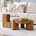 thumbnail image 3 of Noble House Detachable Combo Coffee Table,MDF Wood Grain,Walnut, 3 of 10