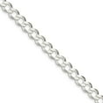 thumbnail image 1 of 925 Sterling Silver 8.1mm Flat Curb Cuban Bracelet - with Secure Lobster Lock Clasp 7", 1 of 5