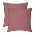 thumbnail image 2 of Blush Pink Decorative Throw Pillow Covers 20"x20" | Pack of 2 Modern Plain Velvet Cushion Cover | Solid Color Pillowcases for Couch, Sofa Bedroom & Living Room, Modern Home Décor - Blush Pink Velvet, 2 of 9