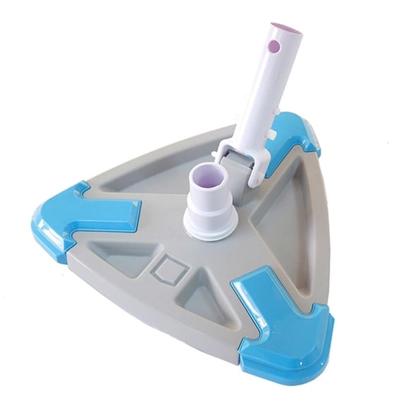 Triangular Pool Vacuum Head for Easy Cleaning of Sensitive Surfaces Thick Bristles Pool Brush