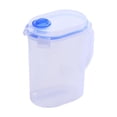thumbnail image 1 of Contenedor de bebidas de jarra de agua gran capacidad con tapa y manejo de contenedores de jugo de jarra de agua para cocinas nevera casera limón S, 1 of 8