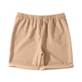thumbnail image 4 of Retro Corduroy Casual Shorts with Embroidered Logo and Adjustable Drawstring for Everyday Comfort and Modern Style, 4 of 4