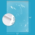 thumbnail image 2 of GPI 13” x 18” Reclosable Ziplock Bag 2 Mil Jumbo Clear Zipper Bags for Household & Packaging,1000-Pack, 2 of 7