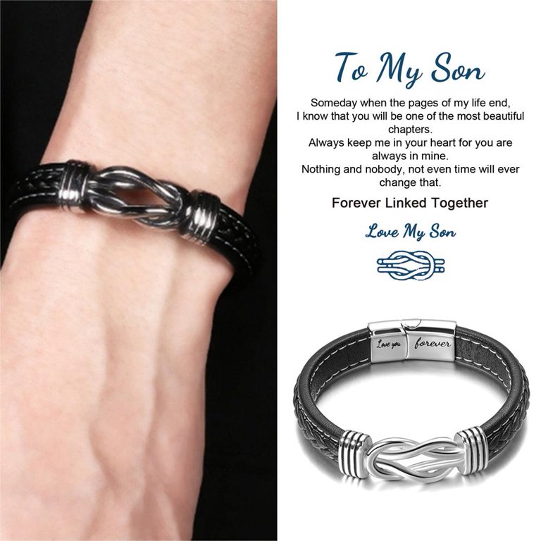 1pc To My Son Bracelet From Mom With Inspirational Love Quotes