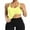 Banana Yellow, variant on Women's Ribbed Camisole Workout Tank Tops with Built in Bra Basic Undershirt