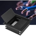 thumbnail image 4 of 2Pcs Desk Cable Grommet 80x80mm,Computer Cable Outlet Desk Caps Aluminum Surface Port Hole Covers（black）, 4 of 5