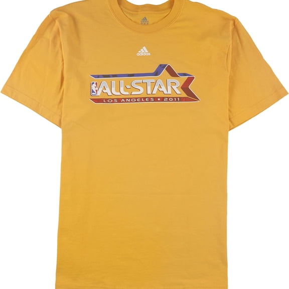 Adidas Mens All-Star LA 2011 Graphic T-Shirt, Yellow, XX-Large
