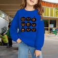 thumbnail image 2 of Mercatoo Kids Baby Halloween Sweatshirt Pumpkin Graphic Print Pullover for Boys Girls Crewneck Long Sleeve Tops, 2 of 7