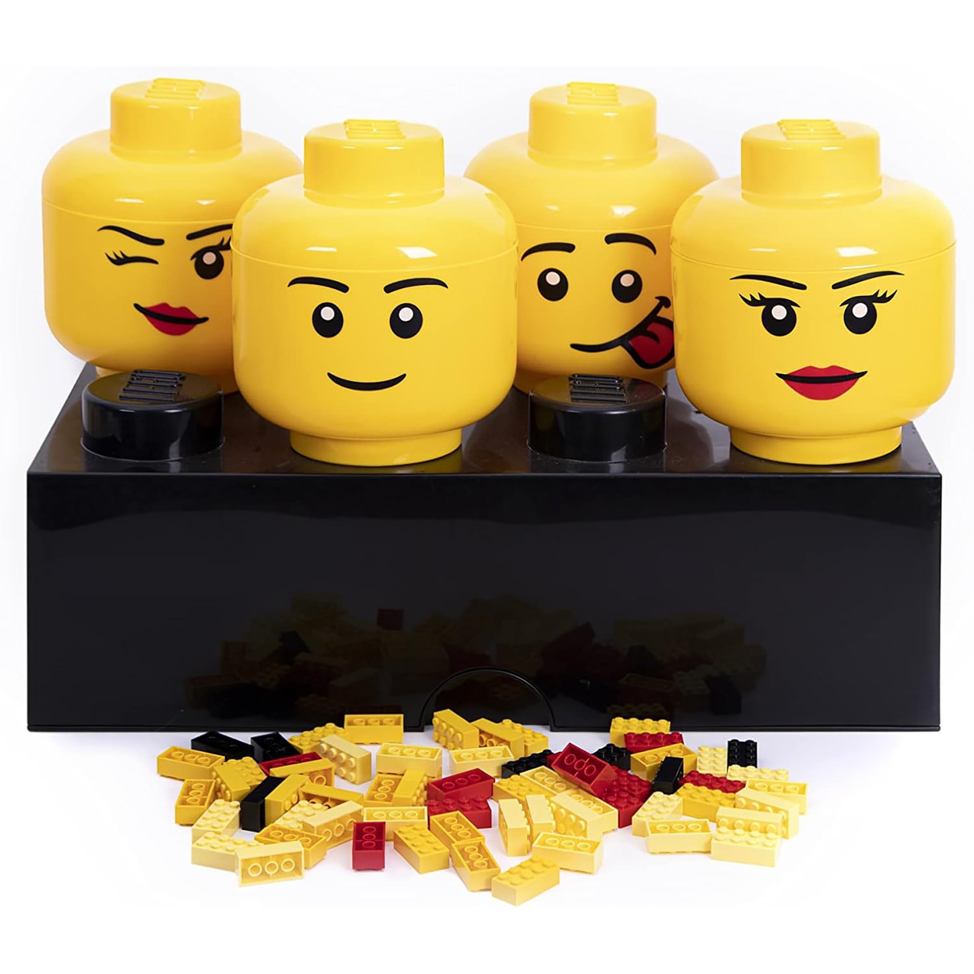 LEGO Stackable Storage Heads Mini Set 4 Pieces Walmart
