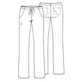 thumbnail image 4 of Cherokee Luxe Women's Scrubs Pant Low Rise Straight Leg Drawstring 1066, 4 of 4
