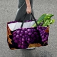 thumbnail image 7 of Grape Large Foldable Oxford Cloth Laundry Bag Storage Box Cube Organizer, 7 of 7